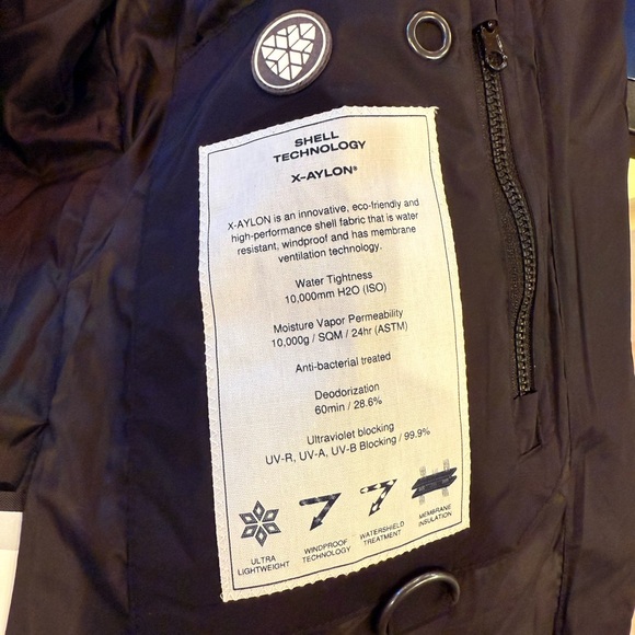 Women's Black DOWN Filled Ski Jacket NWT - Picture 12 of 15